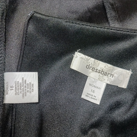 Dressbarn Sleeveless Dress Size 16/Stretch, black,purples/ 3/4 zip - Picture 7 of 11